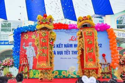 Trường Mầm non Hòa Phú long trọng tổ chức lễ tổng kết năm học 2021-2022 và Vui tết thiếu nhi 1/6.